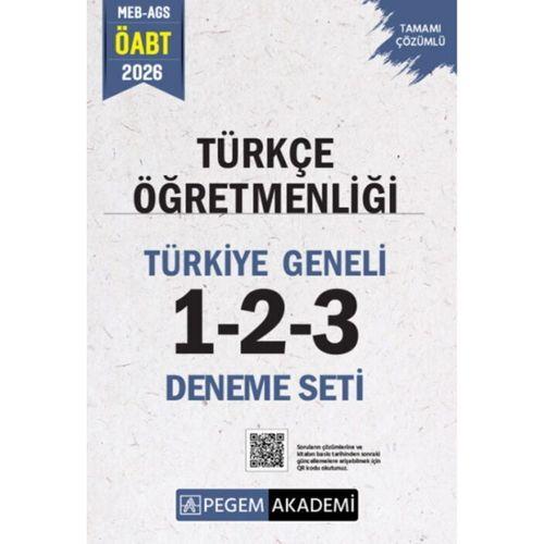 2026 MEB AGS ÖABT Türkçe Öğretmenliği Tamamı Çözümlü Türkiye Geneli 1-2-3 Deneme Seti Pegem Yayınları