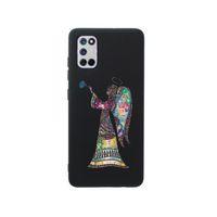 Oppo A72 Mandala Melek Kız Premium Silikonlu Siyah Telefon Kılıfı