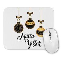 Mutlu Yıllar Noel Topları Mouse Pad