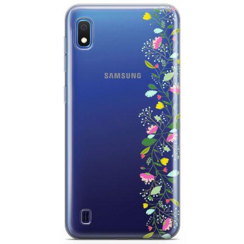 Samsung Galaxy A10 Kılıf Asma Çiçek Arka Kapak Koruma Desenli Full Koruyucu
