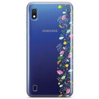 Samsung Galaxy A10 Kılıf Asma Çiçek Arka Kapak Koruma Desenli Full Koruyucu