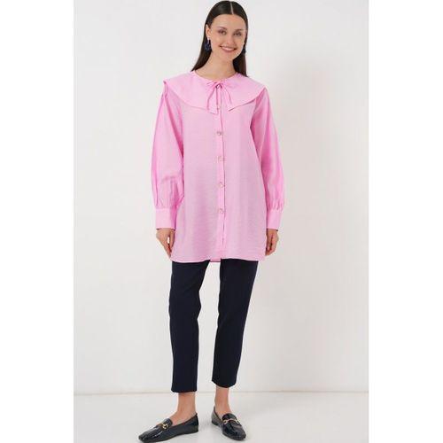 Bebe Yaka Uzun Tunik 5967 - Pembe
