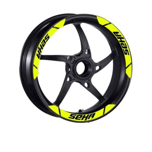 KANUNİ Kanuni Seha 150 2022 - 2024 Uyumlu Geniş 1 Set Jant Şeridi Flo Sarı