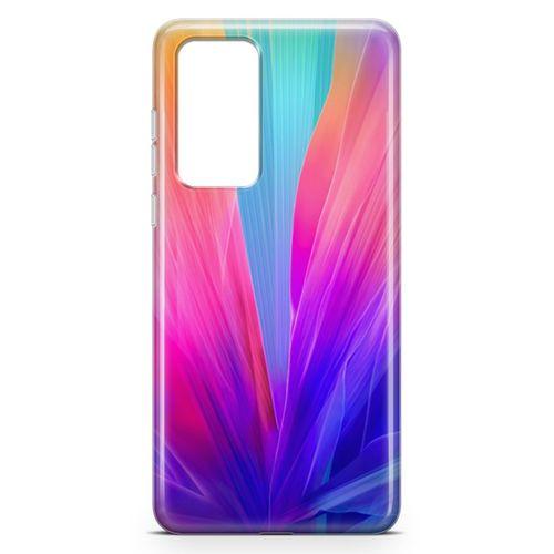 Huawei P40 Kılıf Makro Çiçek Arka Kapak Koruma Desenli Full Koruyucu