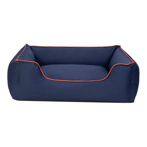 Pet Comfort Alpha  Köpek Yatağı Lacivert w Turuncu Biye L 105x85cm