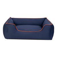 Pet Comfort Alpha  Köpek Yatağı Lacivert w Turuncu Biye L 105x85cm
