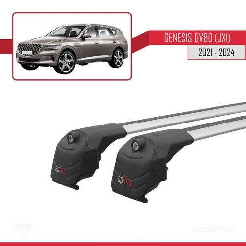 Genesis GV80 (JX1) 2021 ve Sonrası ile uyumlu ACE-2 Ara Atkı Tavan Barı GRİ