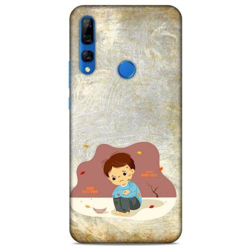 Huawei Y9 Prime 2019 Kılıf Depresyon (10) Full Koruma Kılıfı Yeşil Turuncu