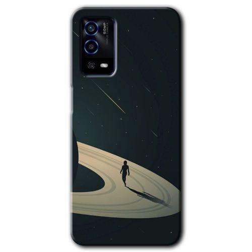 OPPO Oppo A55 Kılıf HD Desen Baskılı Arka Kapak - Space Planet