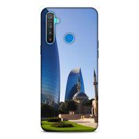 Realme 5i Uyumlu Kılıf Azarbaijan (37) Silicone Cover Kule ve Camii