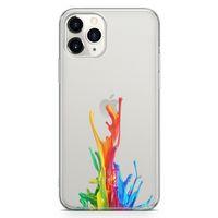 Apple iPhone 11 Pro Max Kılıf Duvar Boyası Arka Kapak Koruma Desenli Full Koruyucu