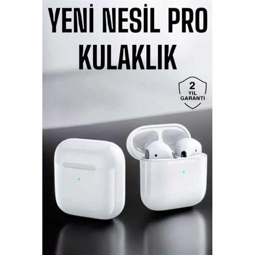 Yeni Nesil Pro Bluetooth Kulaklık Uzun Pil Ömrü Beyaz