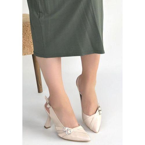 Jedda Bej Cilt Topuklu Ayakkabı