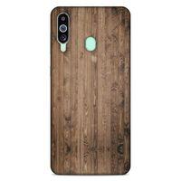 Lopard Samsung Galaxy M40 Uyumlu Kılıf Wood'X (6) Silikon Kılıf Desenli