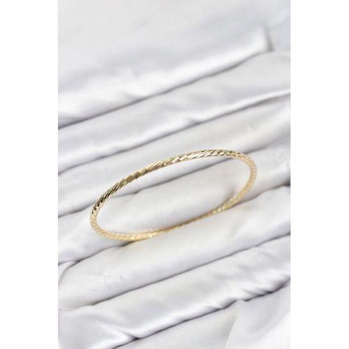 CM Gold Renk Lazer Kesim Model 65 mm Bilezik