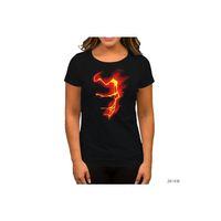 Avengers Infinity War Iron Mad Red Siyah Kadın Tişört