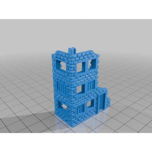Denizens 8mm Cep Savaş Oyunu Büyük Bina No4 (Bu ürün Sadece Plastik parçadır - Almadan Önce Soru Sorabilirsiniz)