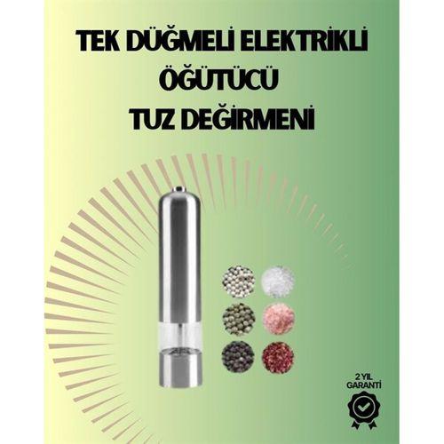 Pilli Otomatik Baharat Değirmeni Gıda Sınıfı Çelik Sessiz Öğütücü Alet