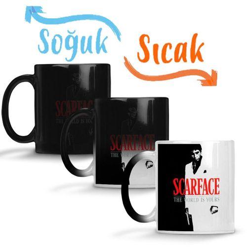 Scarface The World is Yours 2 Sihirli Kupa Bardak Porselen