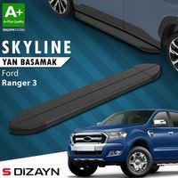 S-Dizayn Ford Ranger 3 Skyline Siyah Yan Basamak 203 Cm 2012-2022 A+ Kalite