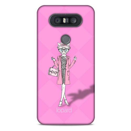 LG K41S - K51S Kılıf FunnyMaX (21) Koruyucu Kapak Şeker Pembe Kedi