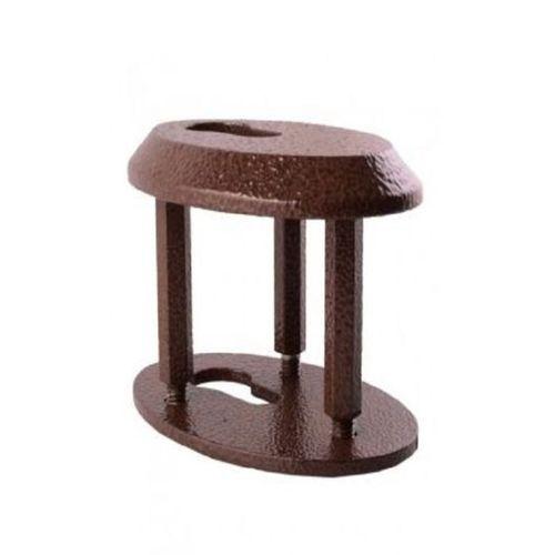 Oval Çelik Rozet Kahve