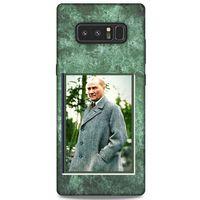 Samsung Galaxy Note 8 Kılıf Atatürk (20) Koruyucu Kılıf Yeşil Mermer
