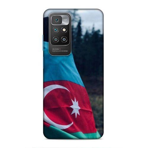 Xiaomi Redmi 10 Uyumlu Kılıf Azarbaijan (38) Neo Hybrid Kılıf Bayrak Kadın