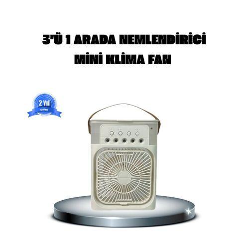 Taşınabilir Mini Klima Fan 3’ü 1 Arada Soğutucu, Nemlendirici Ve Gece Lambası