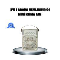 Taşınabilir Mini Klima Fan 3’ü 1 Arada Soğutucu, Nemlendirici Ve Gece Lambası