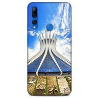 Huawei Y9 Prime 2019 Kılıf Dünya Mimarisi (16) Kalın Kılıf Brasilia Katedrali