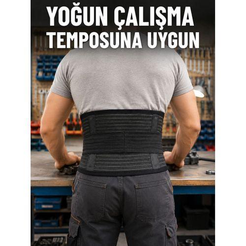 Bel Destek Korsesi Çift Sıkma Bantlı Ayarlanabilir Elastik Bel Kemeri