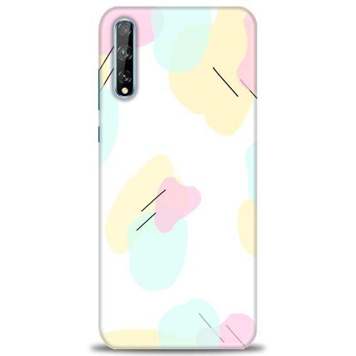 Huawei P Smart S Kılıf HD Baskılı Kılıf - Renkler Çubuklar + Tam Ekran Koruyucu