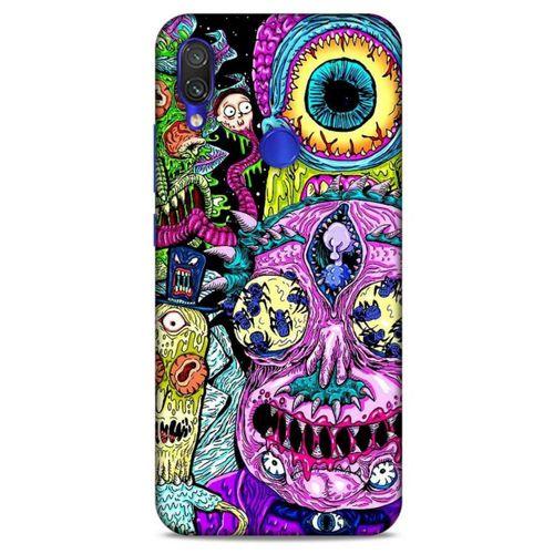 Xiaomi Redmi Note 7 Uyumlu Kılıf Rick And Morty (47) Crystal Flex Kılıf Decoy Mortys