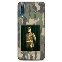 Samsung Galaxy A50 Kılıf Atatürk (13) Silikon Kap Kamuflaj