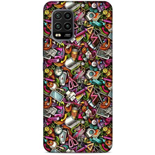 Graffitix (10) Desenli Silikon Kapak Xiaomi Mi 10 Lite Kılıf