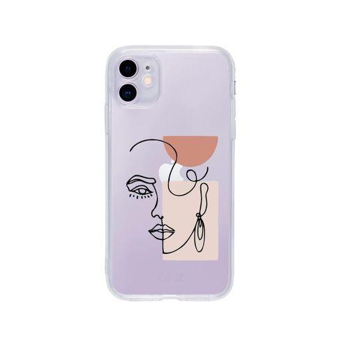 iPhone 11 Women Art Desenli Premium Şeffaf Silikon Kılıf