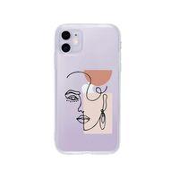 iPhone 11 Women Art Desenli Premium Şeffaf Silikon Kılıf