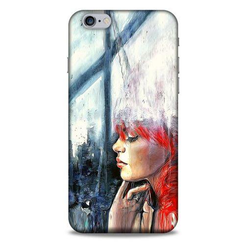 Apple Iphone 6S Plus Kılıf Depresyon (14) Lansman Kılıf Mor Bordo