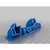 F1 Formula 3D Baskı (Bu ürün Sadece Plastik parçadır - Almadan Önce Soru Sorabilirsiniz)