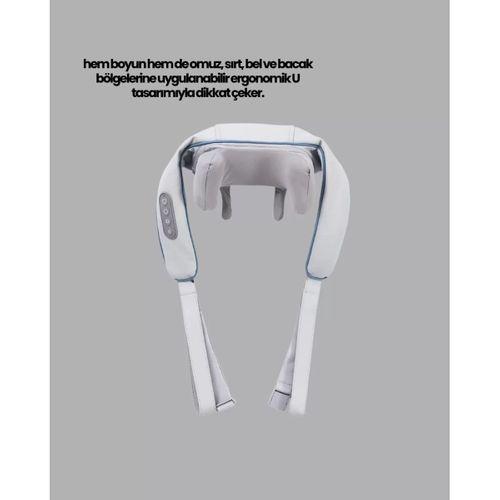 Isı Terapili Boyun Ve Omuz Masaj Cihazı Sessiz Motorlu Çok Bölgeli Kullanım
