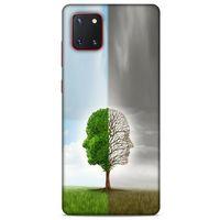 Samsung Galaxy Note 10 Lite Kılıf Depresyon (35) Fit Design Kılıf Toz Pembe Lacivert