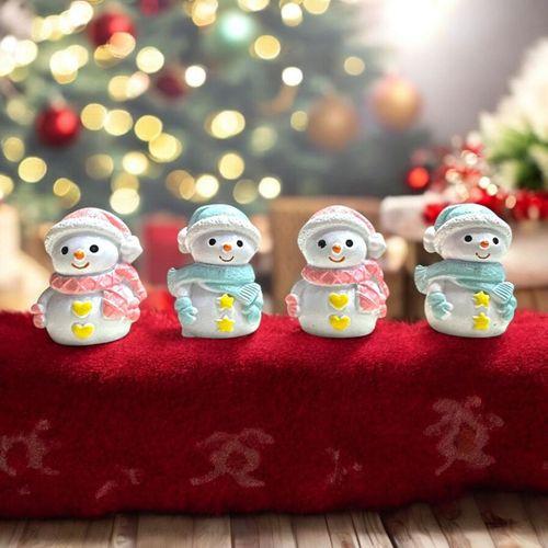 4 ADET KARDAN ADAM BİBLO DEKORATİF BİBLO NOEL SÜSLERİ YILBAŞI HEDİYELERİ VİTRİN DEKOR