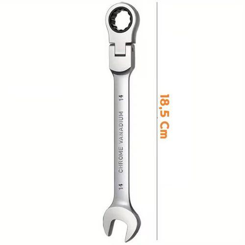 Zhltools Hareketli Mafsallı Cırcır Anahtar 14 mm Chrome Vanadium