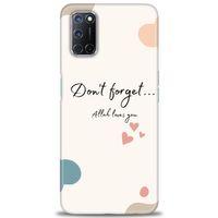 Oppo A92 Kılıf HD Baskılı Kılıf - Fragile + Tam Ekran Koruyucu