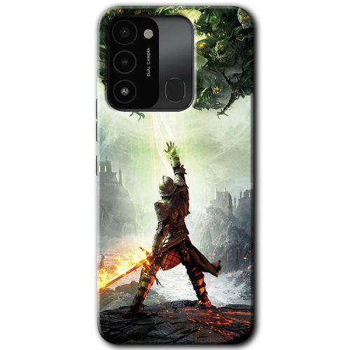 Tecno Spark 8C Kılıf HD Desen Baskılı Arka Kapak - Dragon Hunter