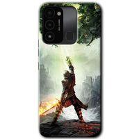 Tecno Spark 8C Kılıf HD Desen Baskılı Arka Kapak - Dragon Hunter