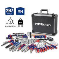 WORKPRO WP209100 297 Parça CR-V Profesyonel El Aleti Tamir Seti Tamir Bakım Çantası