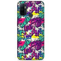 Graffitix (29) Desenli Silikon Kapak Huawei P40 Kılıf
