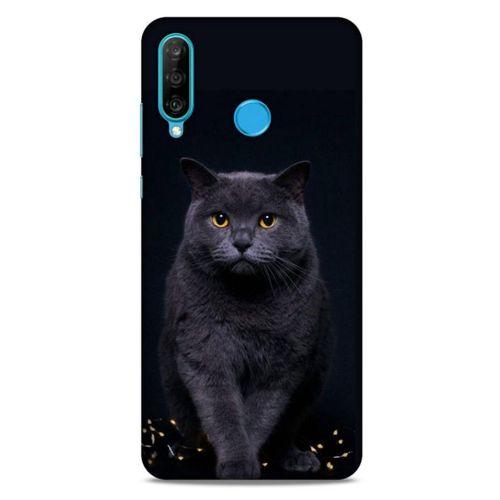 Lopard Huawei P30 Lite Uyumlu Kılıf Kediler (47) Crystal Flex Kılıf Scottish Fold